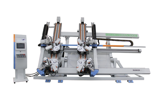 鋁合金門窗四頭組角機