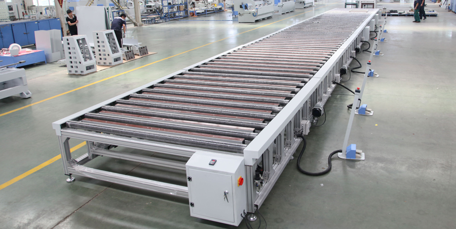 門窗組裝流水線實物圖